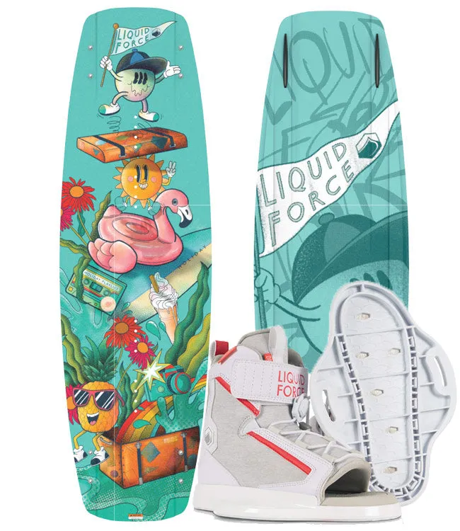 Liquid Force Holiday FS Wakeboard Package with Dream Boots (2025)