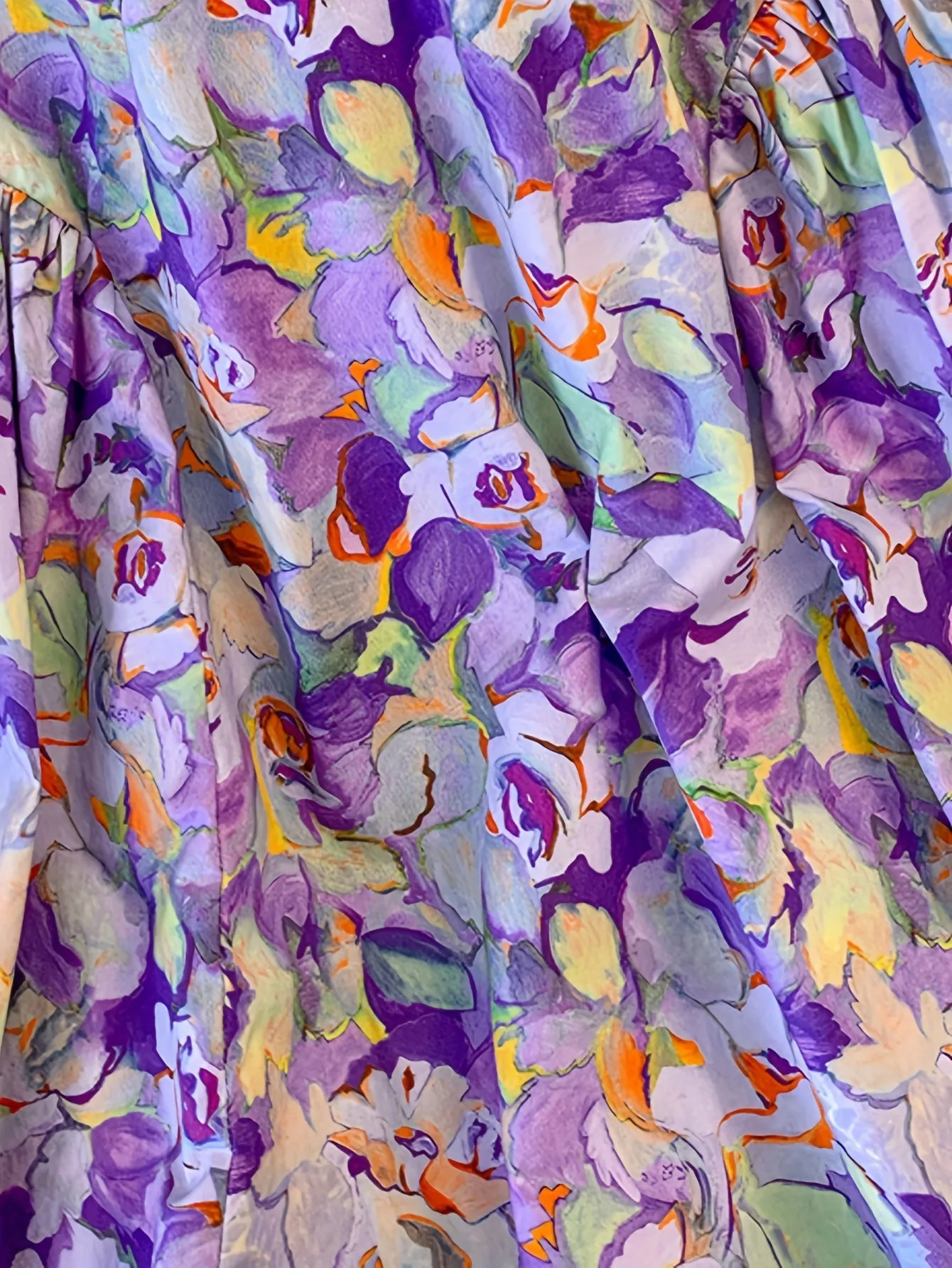 Lively Purple Floral Girls Swing Dress - Soft Cotton, Sleeveless Design for Summer Adventures - Perfect Outdoor Vacation Wear