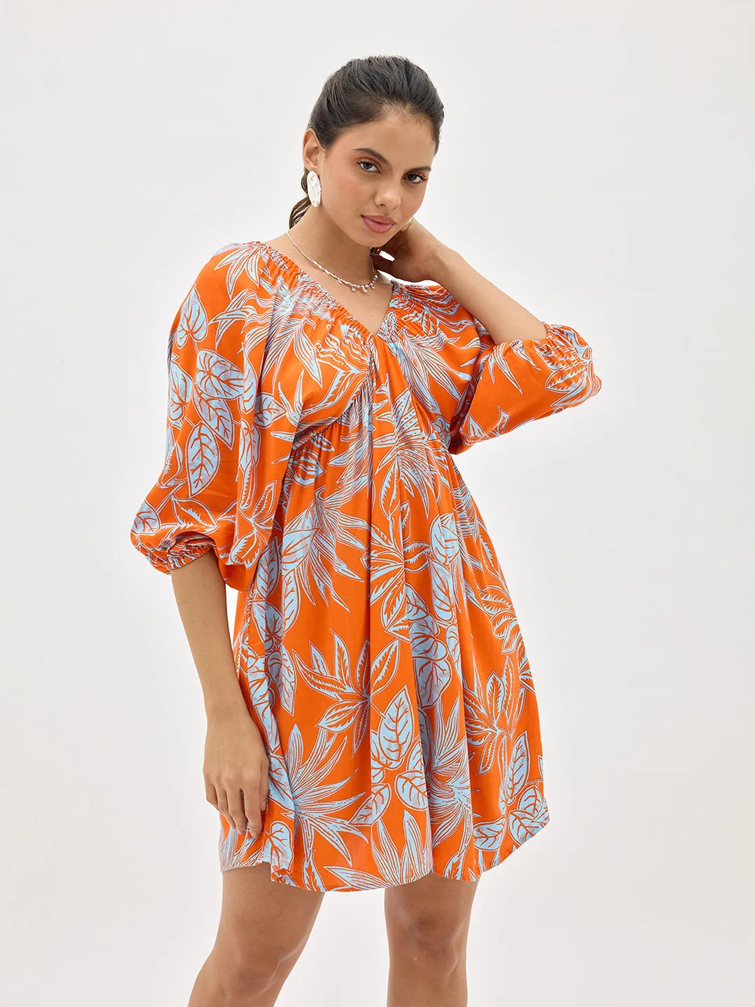 Maeve|Relaxed Fit V-Neck Dress