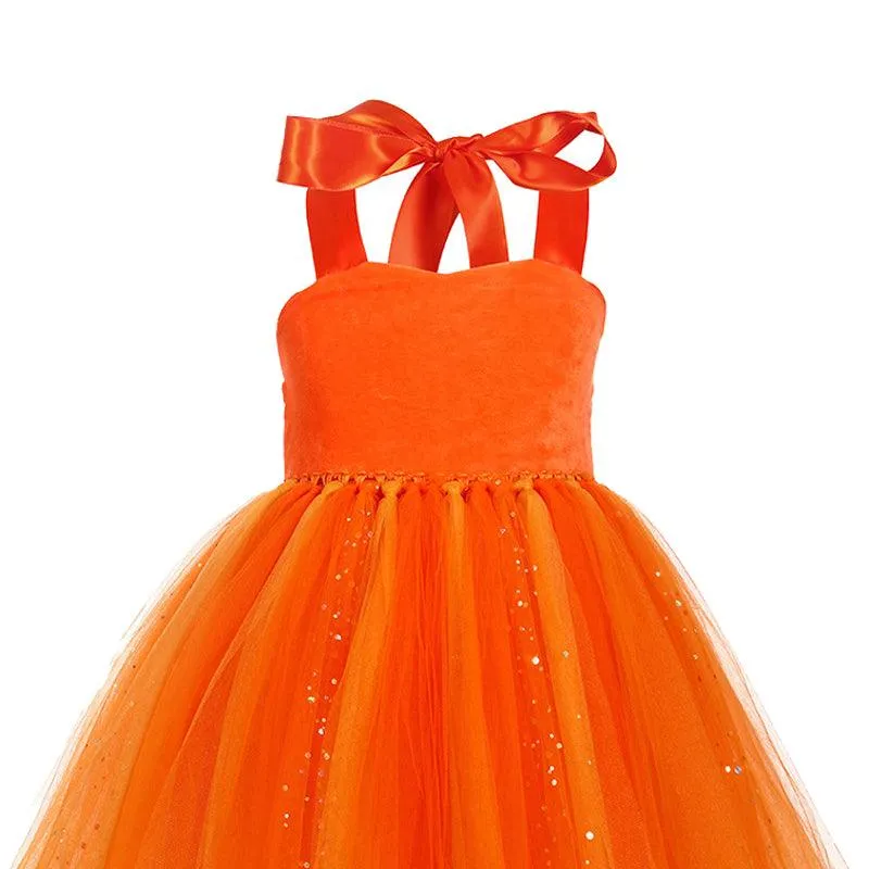 Magical Festivities - Halloween Pumpkin Dress for Girls Pumpkin Fairy Girls' Costume