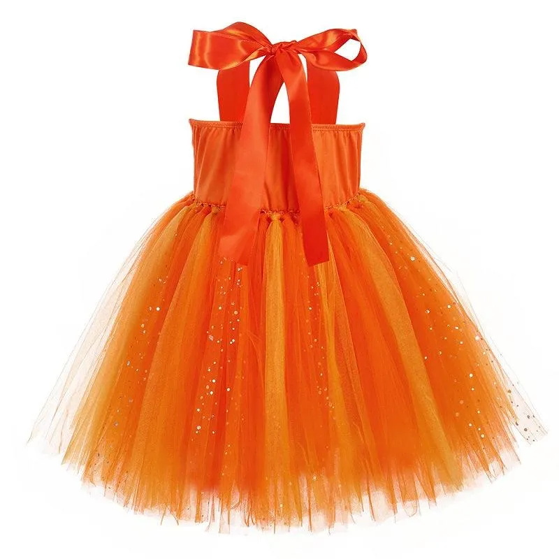 Magical Festivities - Halloween Pumpkin Dress for Girls Pumpkin Fairy Girls' Costume