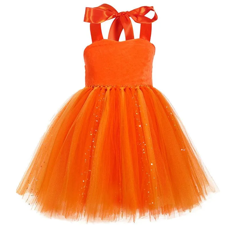 Magical Festivities - Halloween Pumpkin Dress for Girls Pumpkin Fairy Girls' Costume