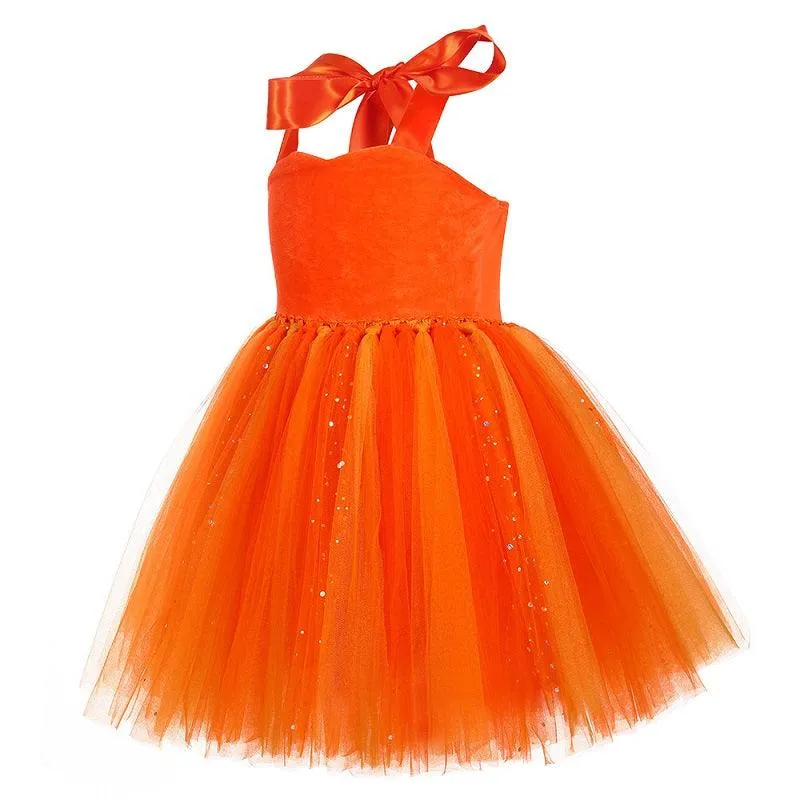 Magical Festivities - Halloween Pumpkin Dress for Girls Pumpkin Fairy Girls' Costume