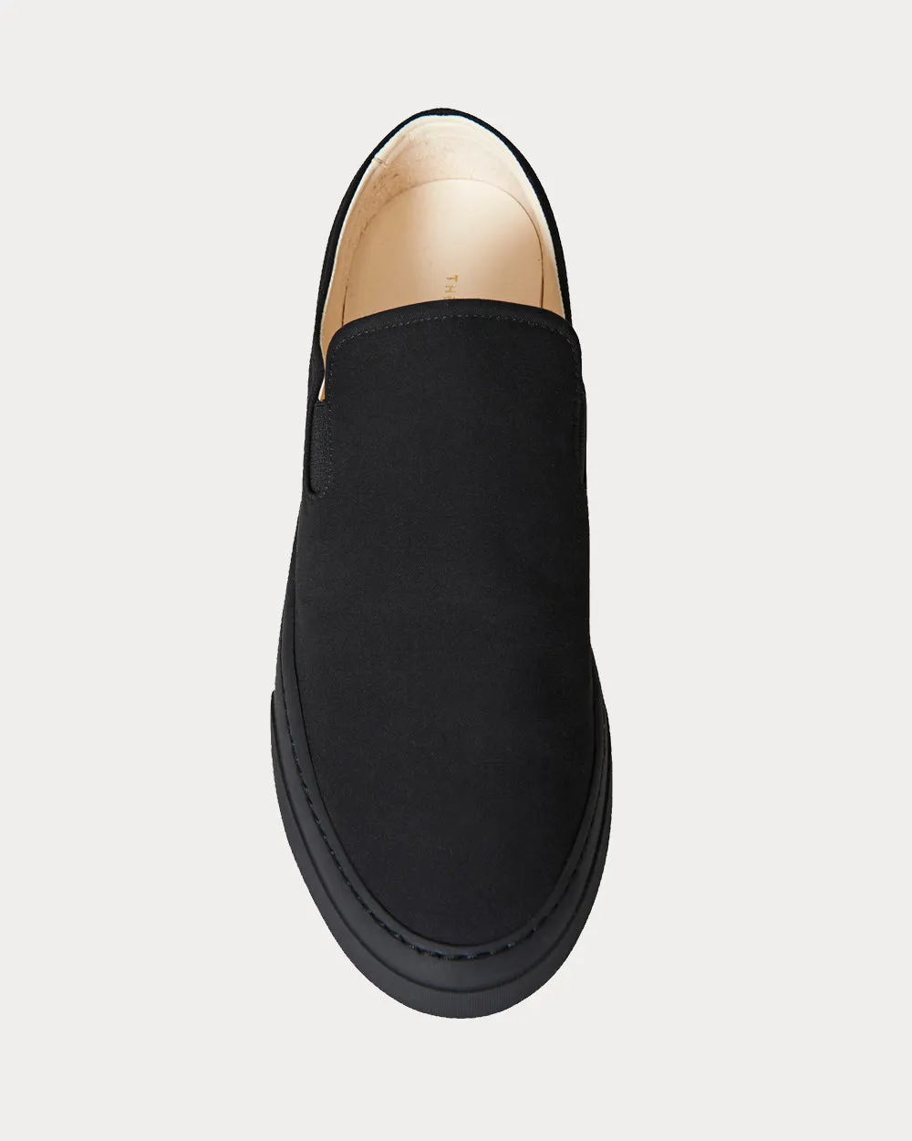 Marie H Canvas Black Slip On Sneakers