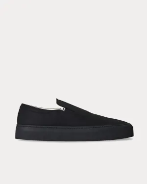 Marie H Canvas Black Slip On Sneakers