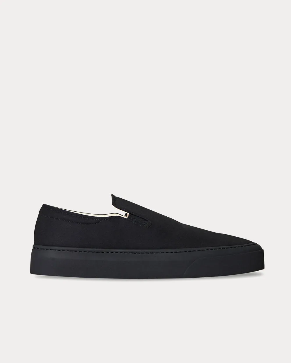 Marie H Canvas Black Slip On Sneakers