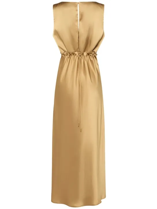 Max Mara   Lazio satin long dress 