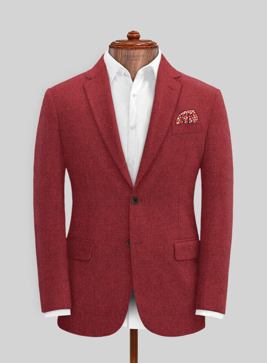 Melange Titan Red Tweed Jacket