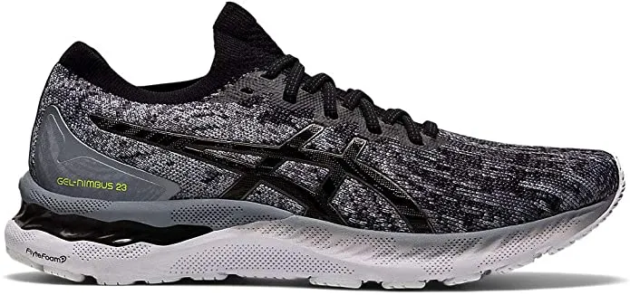 Men's Asics Gel-Nimbus 23 Knit, Sheet Rock/Black, 11 D Medium