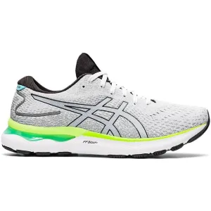Men's Asics GEL-Nimbus 24, White/Black, 11.5 D Medium