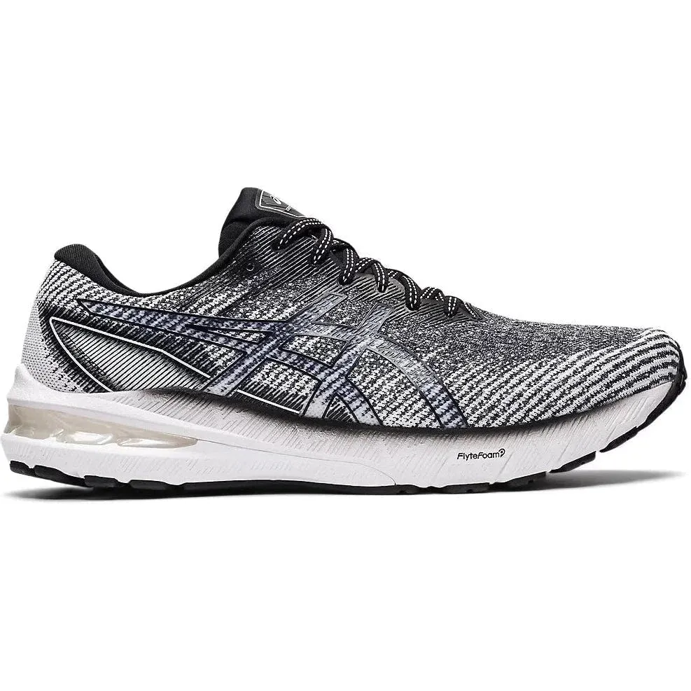 Men's Asics GT-2000 10, WHITE/BLACK, 10.5 D Medium