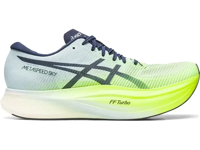 Men's Asics Metaspeed Sky , Hazard Green/Sky, 10 D Medium
