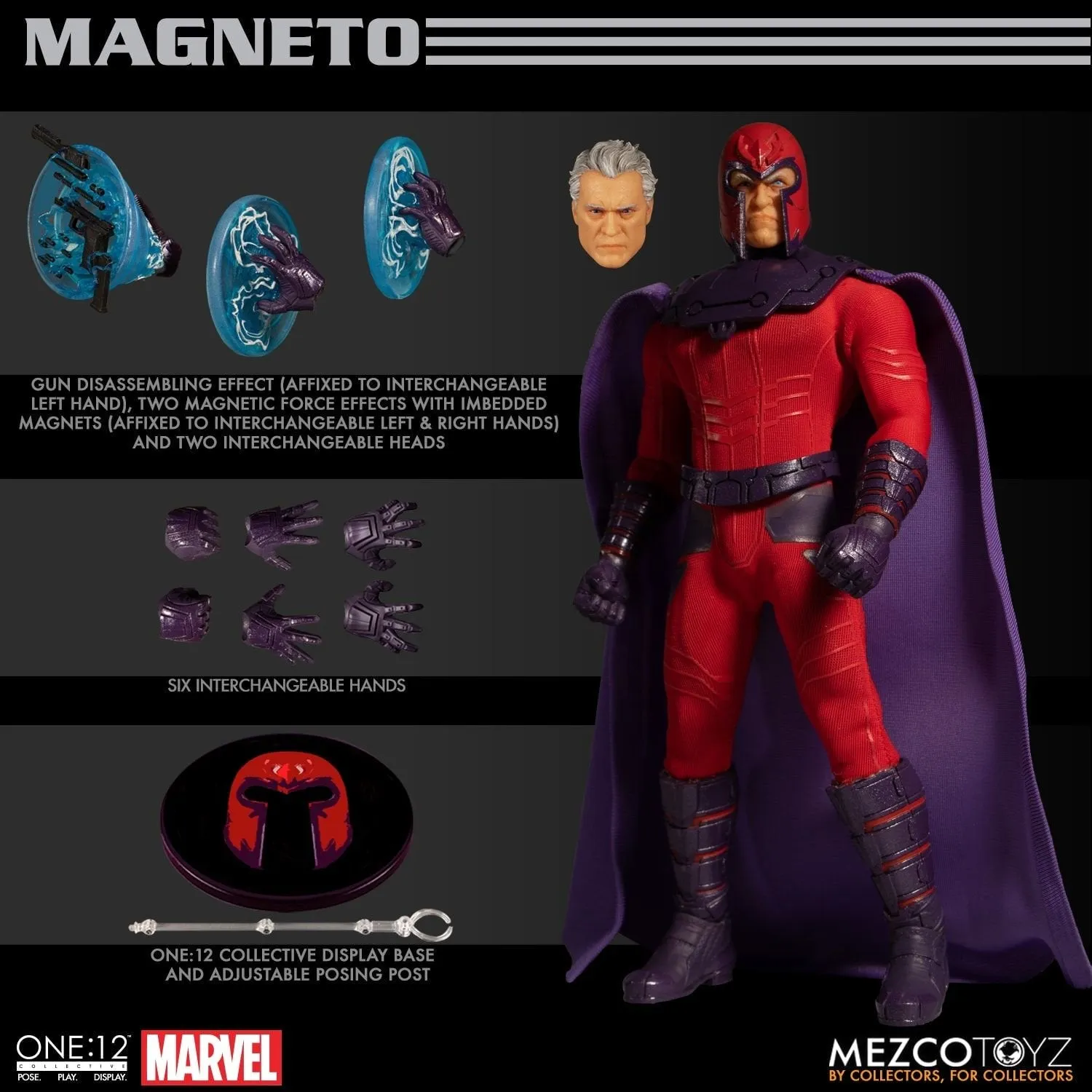 Mezcotoyz Marvel: Magneto One:12 Collective Action Figure