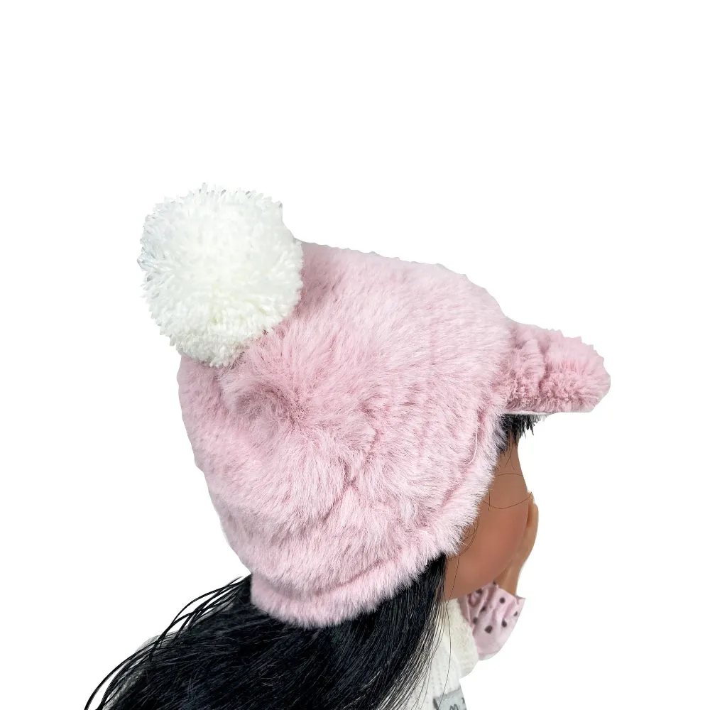 Mia Asian Doll in Polka Dot Dress and Hat