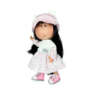 Mia Asian Doll in Polka Dot Dress and Hat