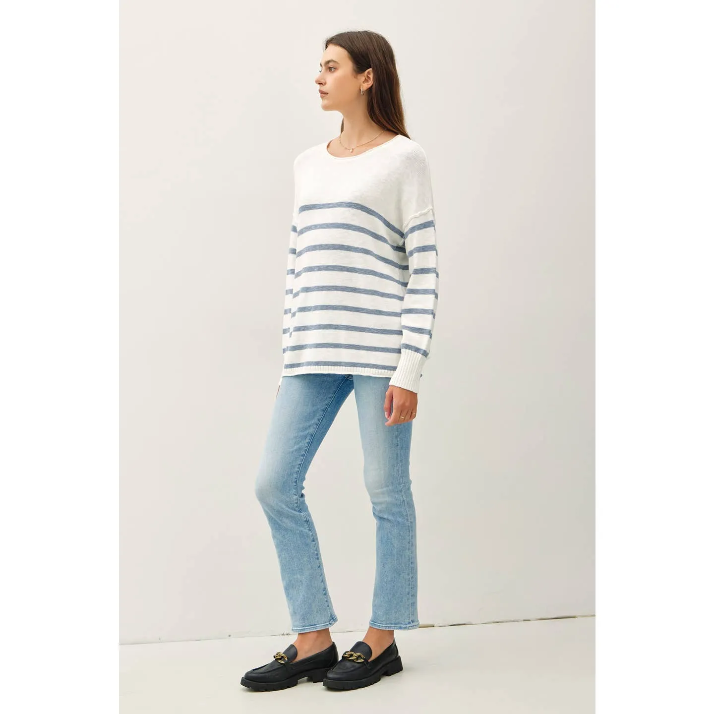 MIDNIGHT DREAMS STRIPED SWEATER