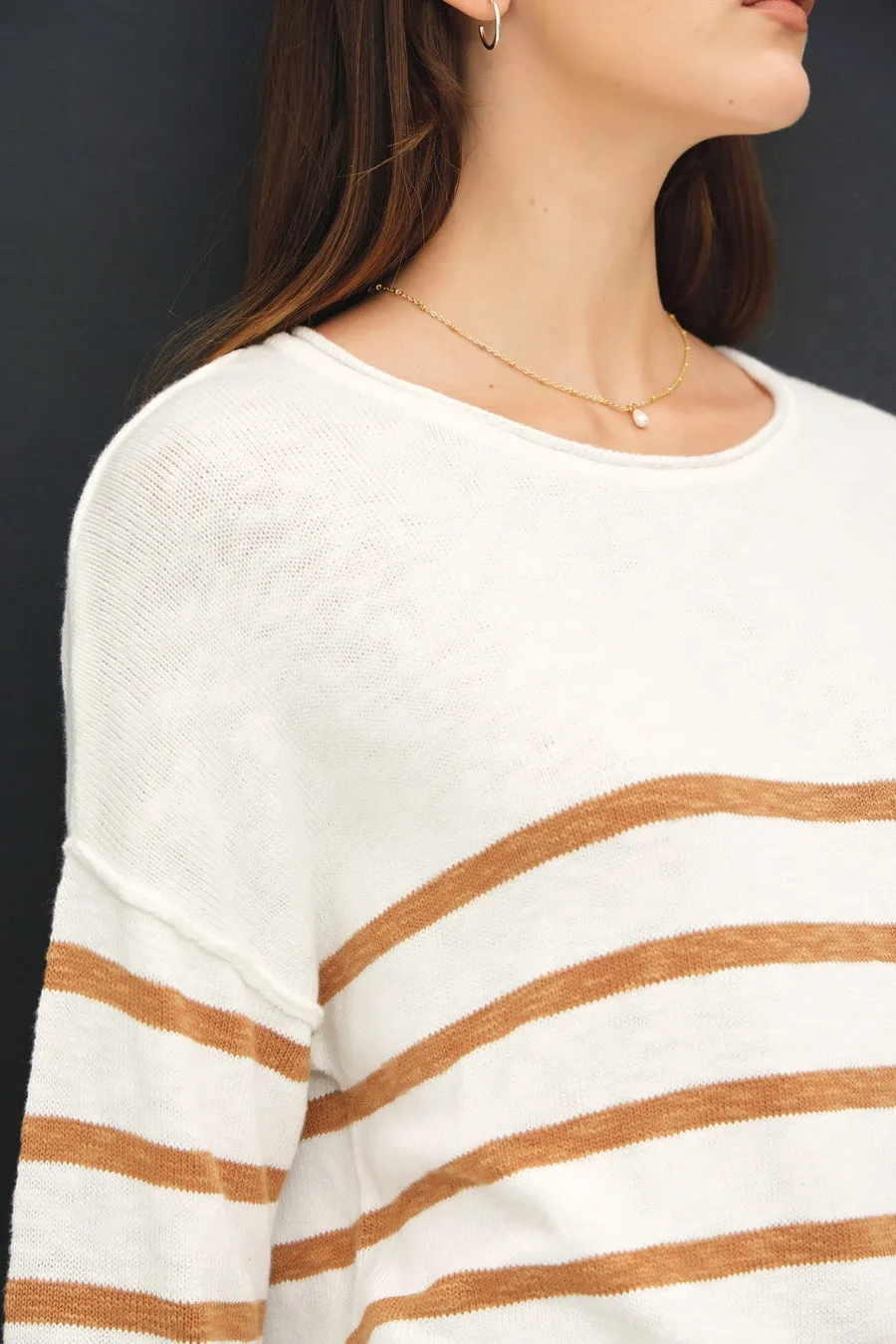 MIDNIGHT DREAMS STRIPED SWEATER
