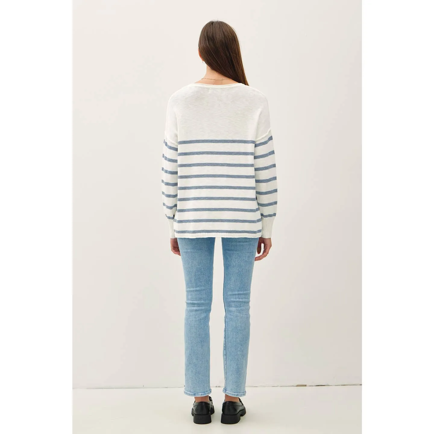 MIDNIGHT DREAMS STRIPED SWEATER