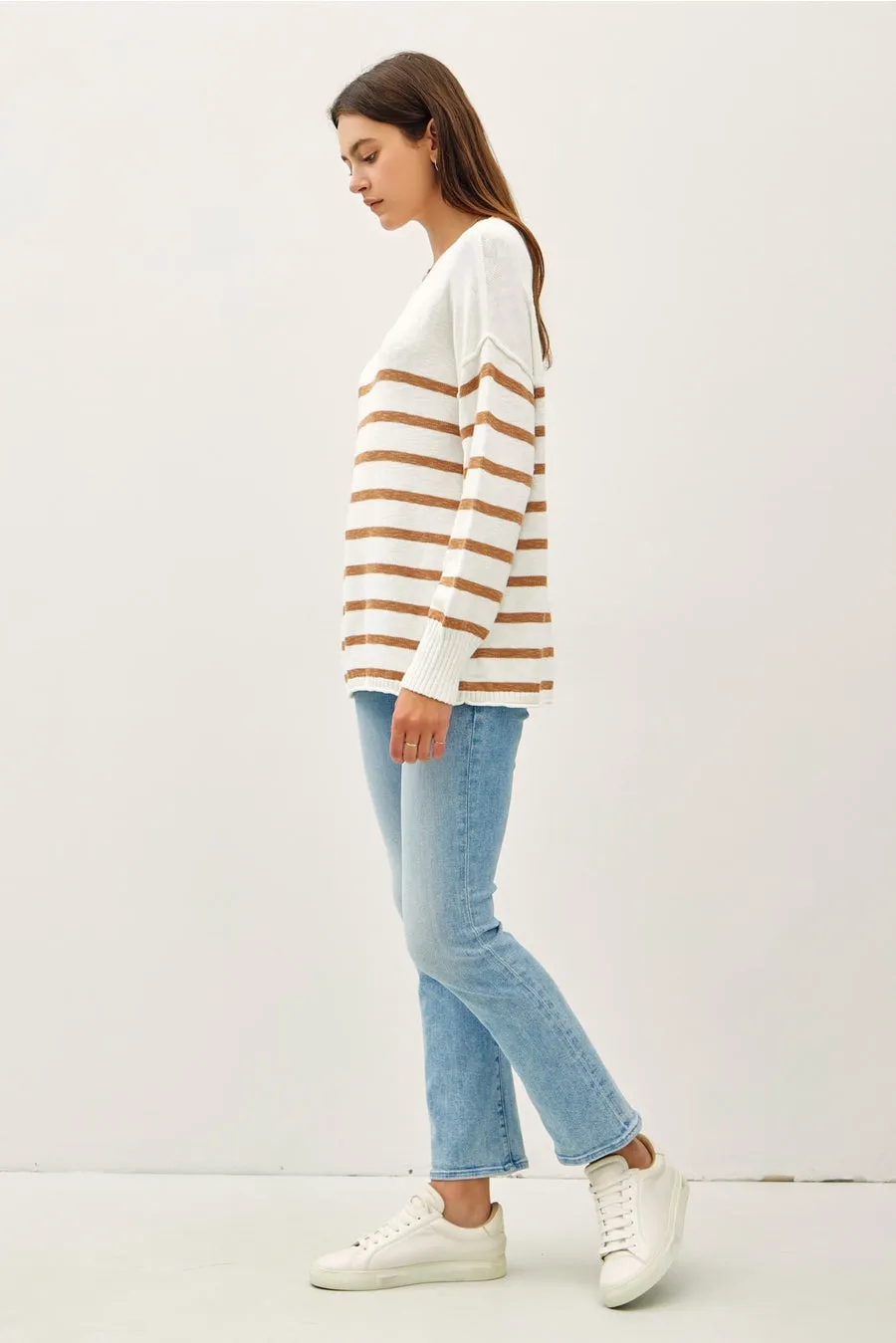MIDNIGHT DREAMS STRIPED SWEATER
