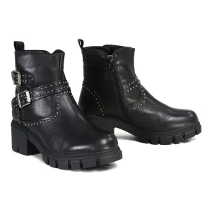 Milwaukee Leather Women's Siren Premium Black Studded Fashion Boots w/