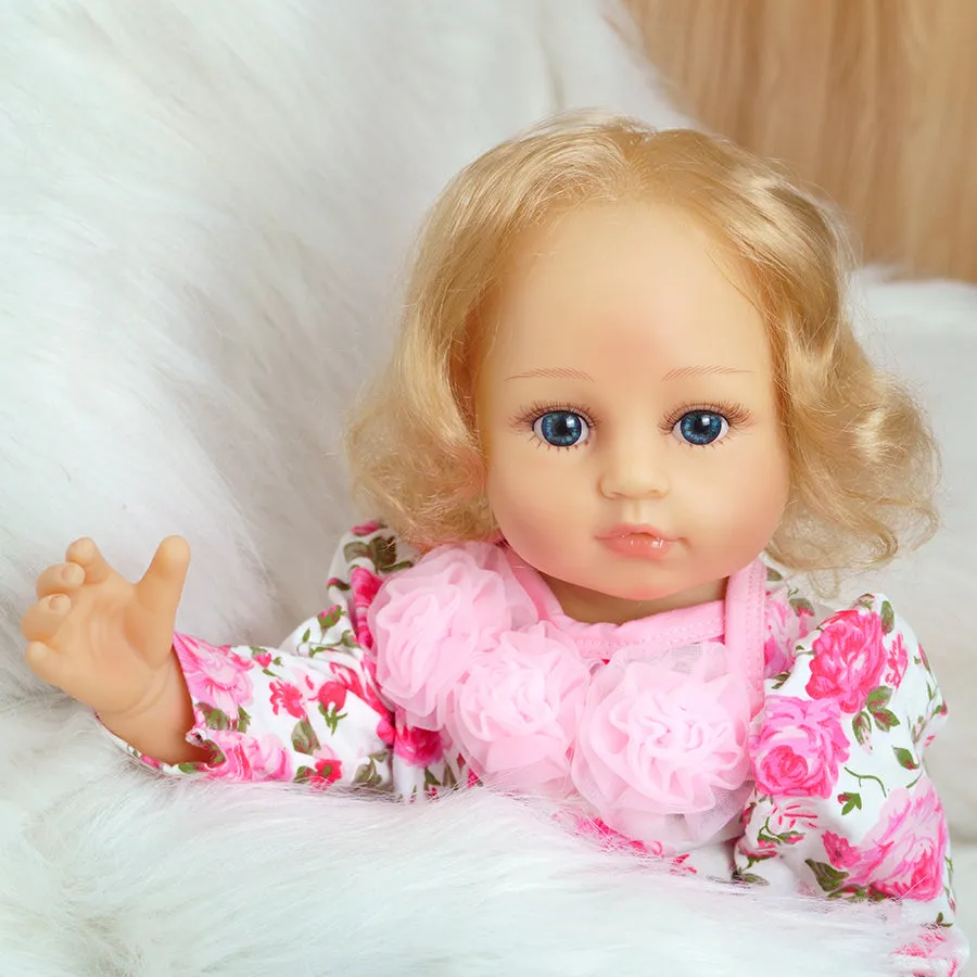MNMJ Lifelike Reborn Baby Dolls - 22-inch Soft Body Realistic Newborn Baby Dolls Silicone Full Body Real Life Baby Dolls with Feeding Kit Toys Accessories for Ages 3  Year old Girls or Collection