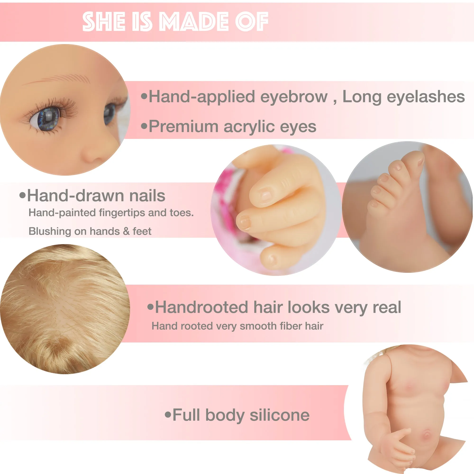 MNMJ Lifelike Reborn Baby Dolls - 22-inch Soft Body Realistic Newborn Baby Dolls Silicone Full Body Real Life Baby Dolls with Feeding Kit Toys Accessories for Ages 3  Year old Girls or Collection