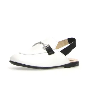 Naturino Girl's Mestre Sling Backs - White/Black
