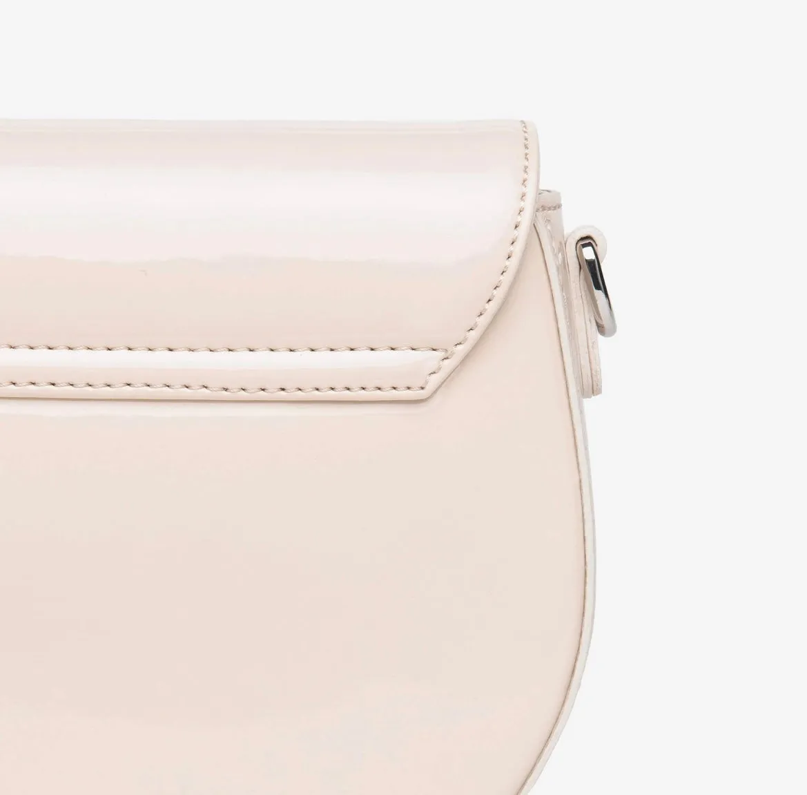 Nerogiardini leather patent cross body handbag