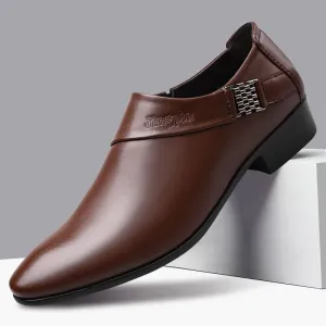 New PU Leather Business Oxfords Formal Dress Men Shoes