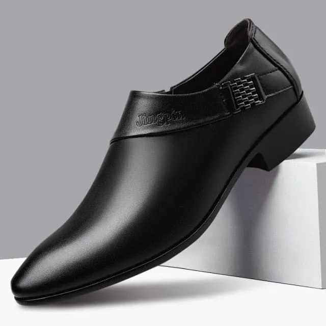 New PU Leather Business Oxfords Formal Dress Men Shoes