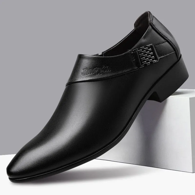 New PU Leather Business Oxfords Formal Dress Men Shoes