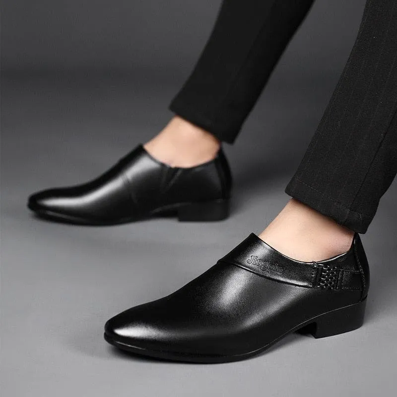 New PU Leather Business Oxfords Formal Dress Men Shoes