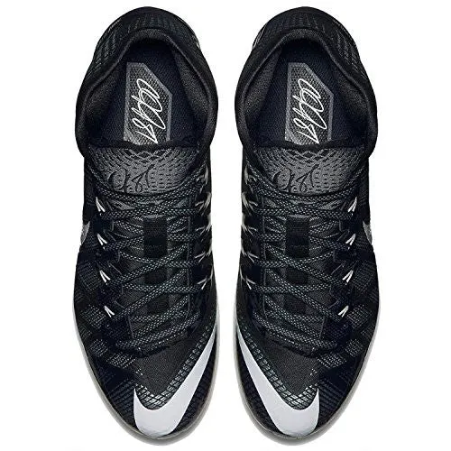 Nike Mens CJ3 Elite TD Football Cleats Black Silver 10