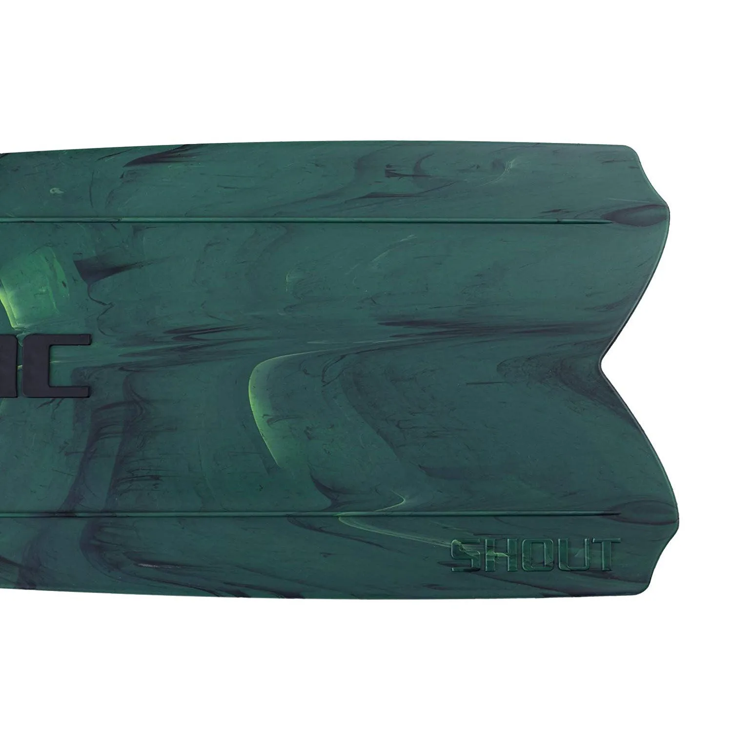 Open Box Seac Shout Camo Long Free Diving Soft and Powerful Fins for Spearfishing, Green, Size: 39/40 EU (6.5-7)