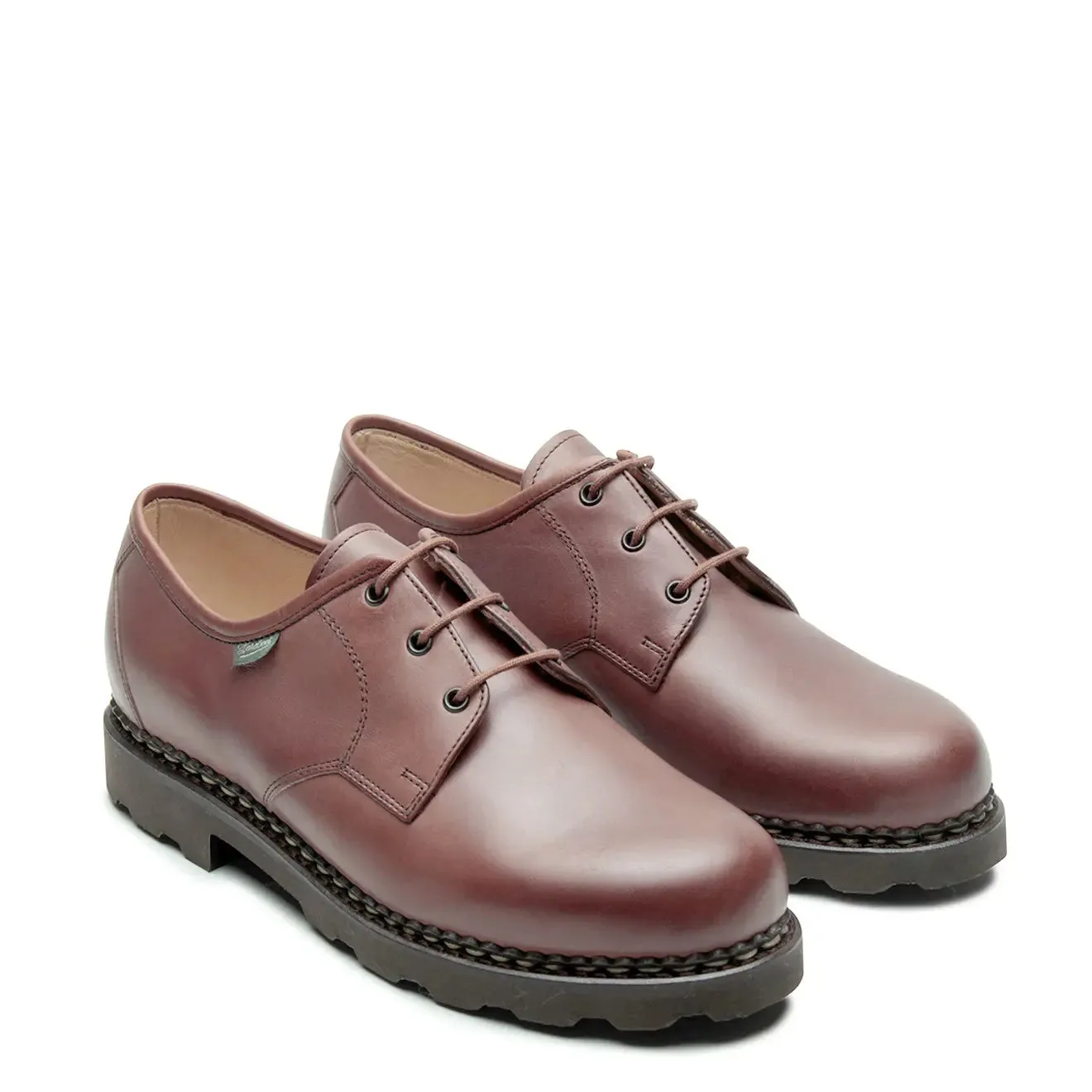 Paraboot Castel Shoe Smooth Brown Leather