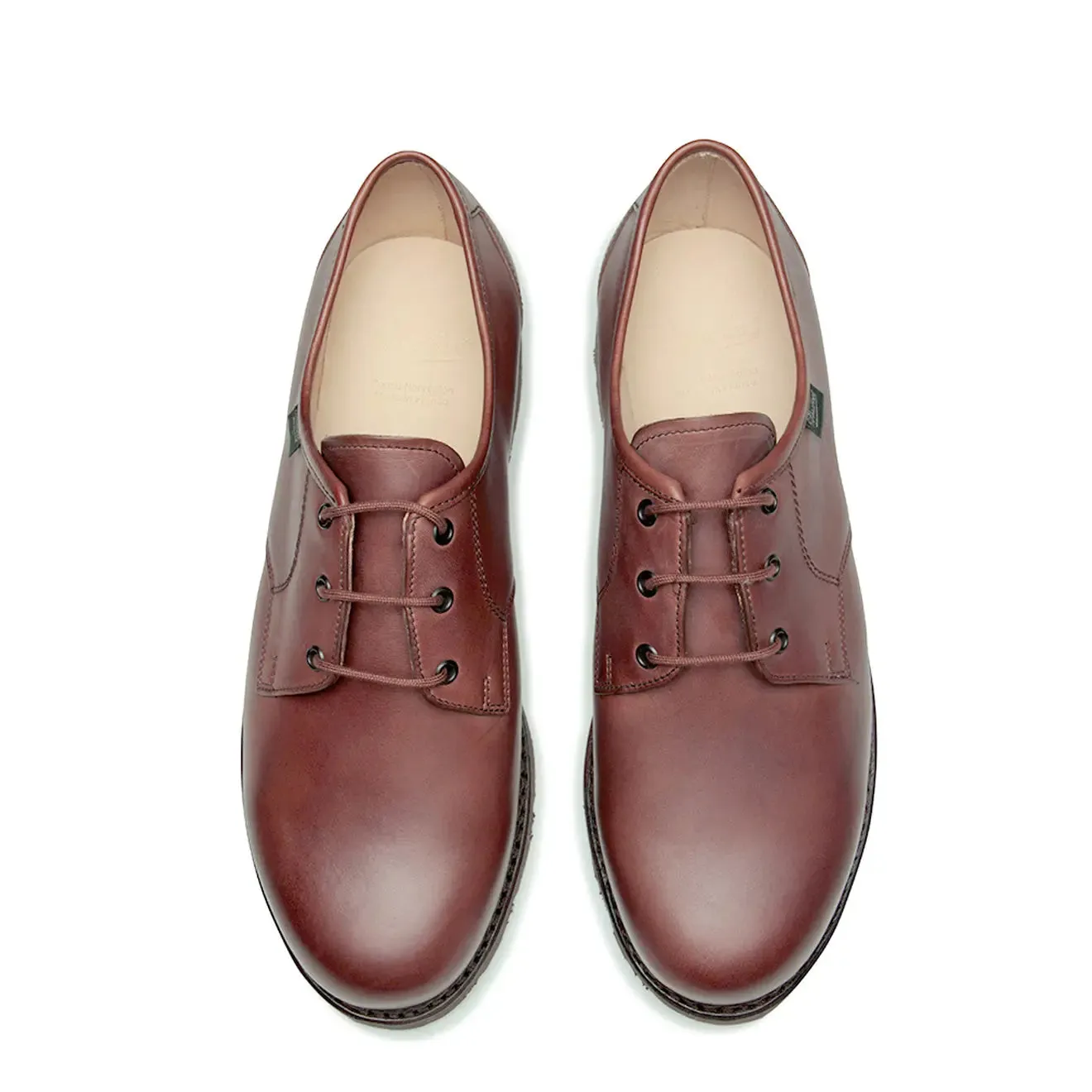 Paraboot Castel Shoe Smooth Brown Leather