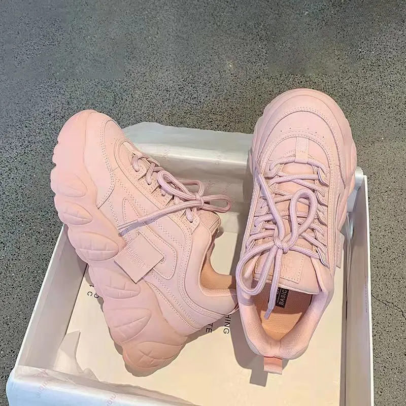 Pastel Pink Chunky Sneakers