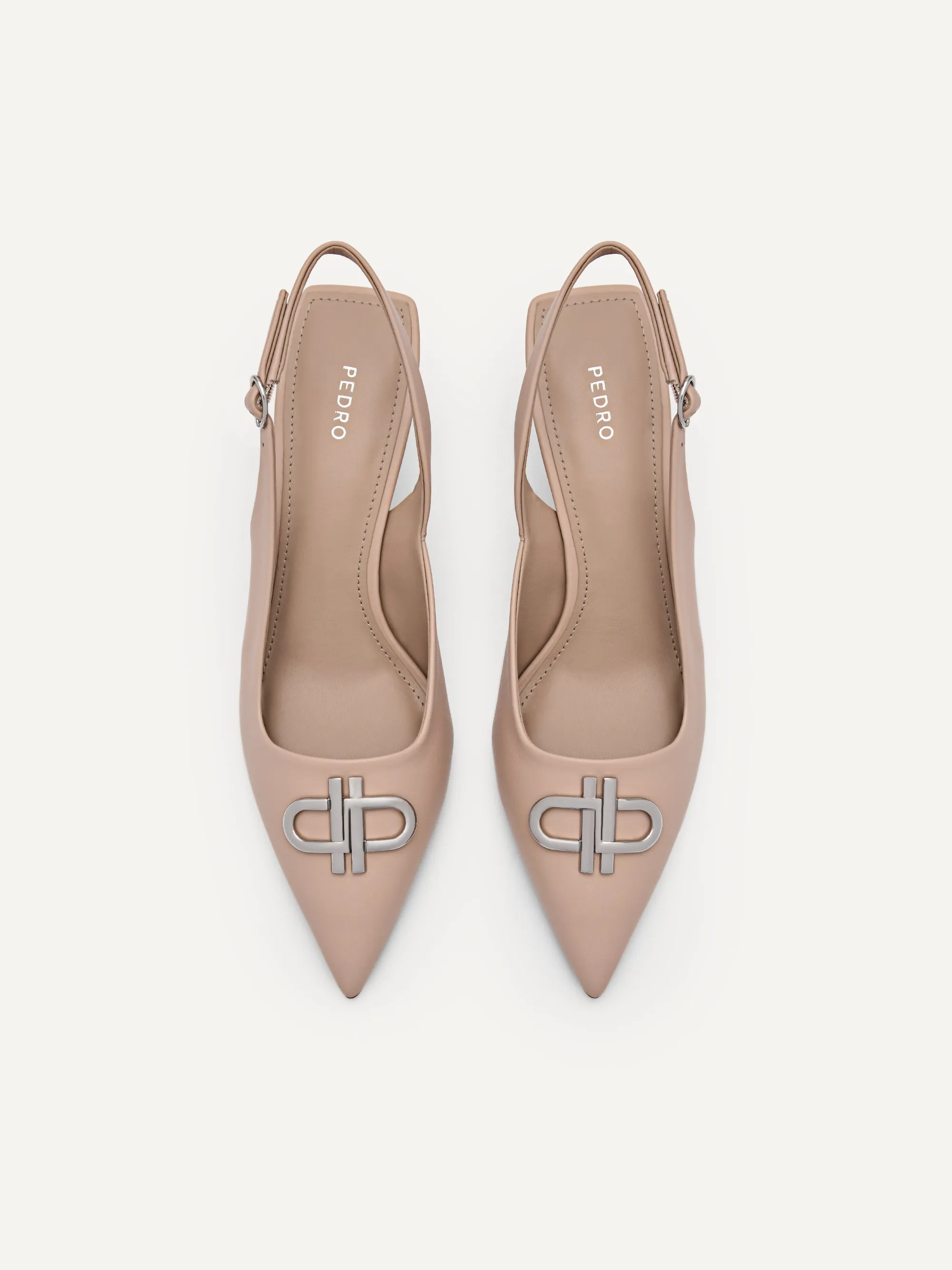 PEDRO Icon Leather Slingback Pumps