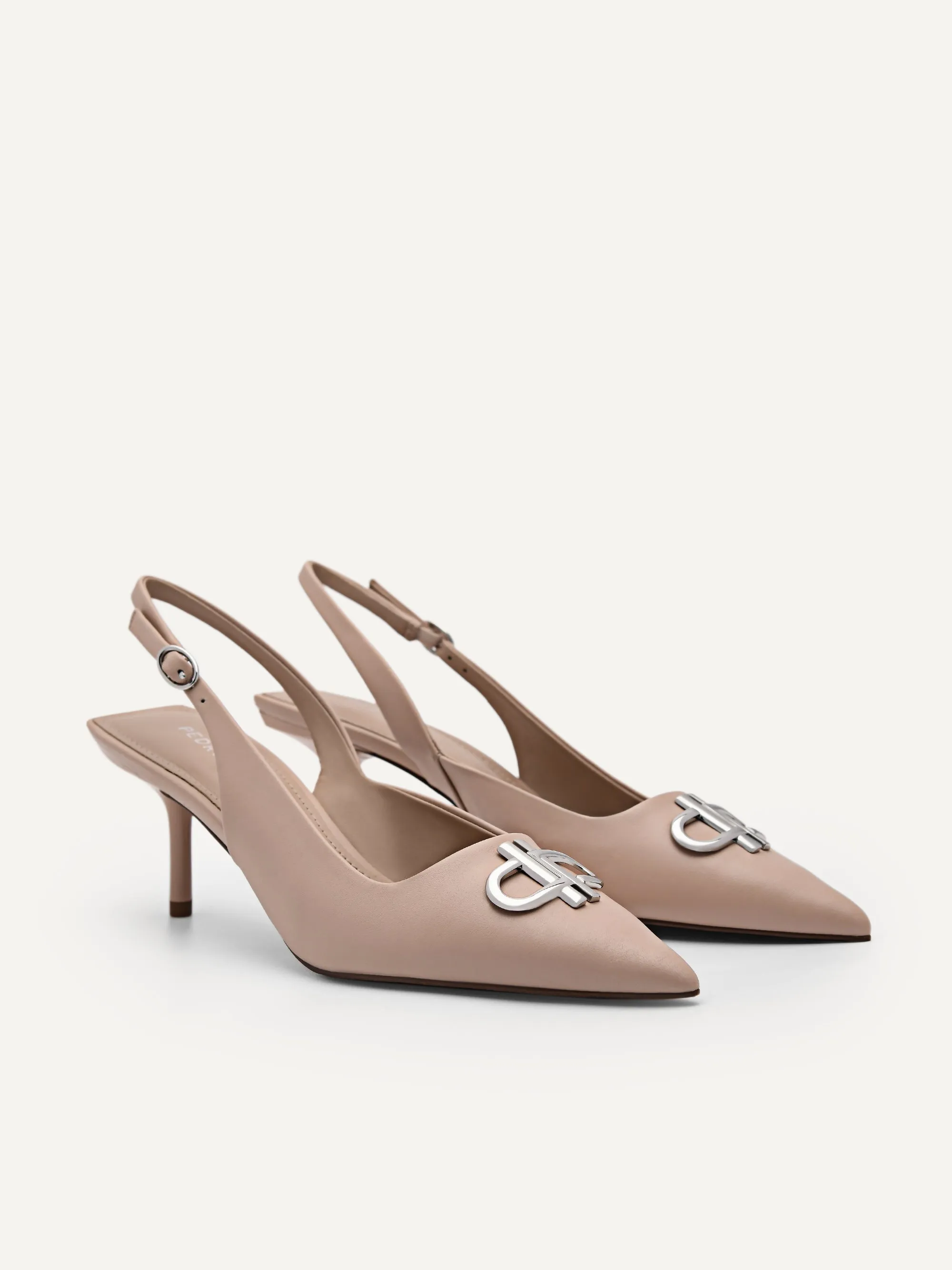 PEDRO Icon Leather Slingback Pumps