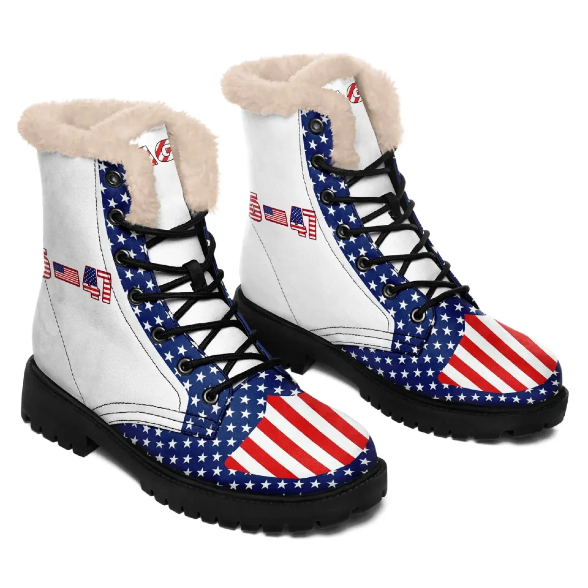 Personalized Trump 45-47 Boots, Custom Patriotic Boots, Pride Unisex Boots