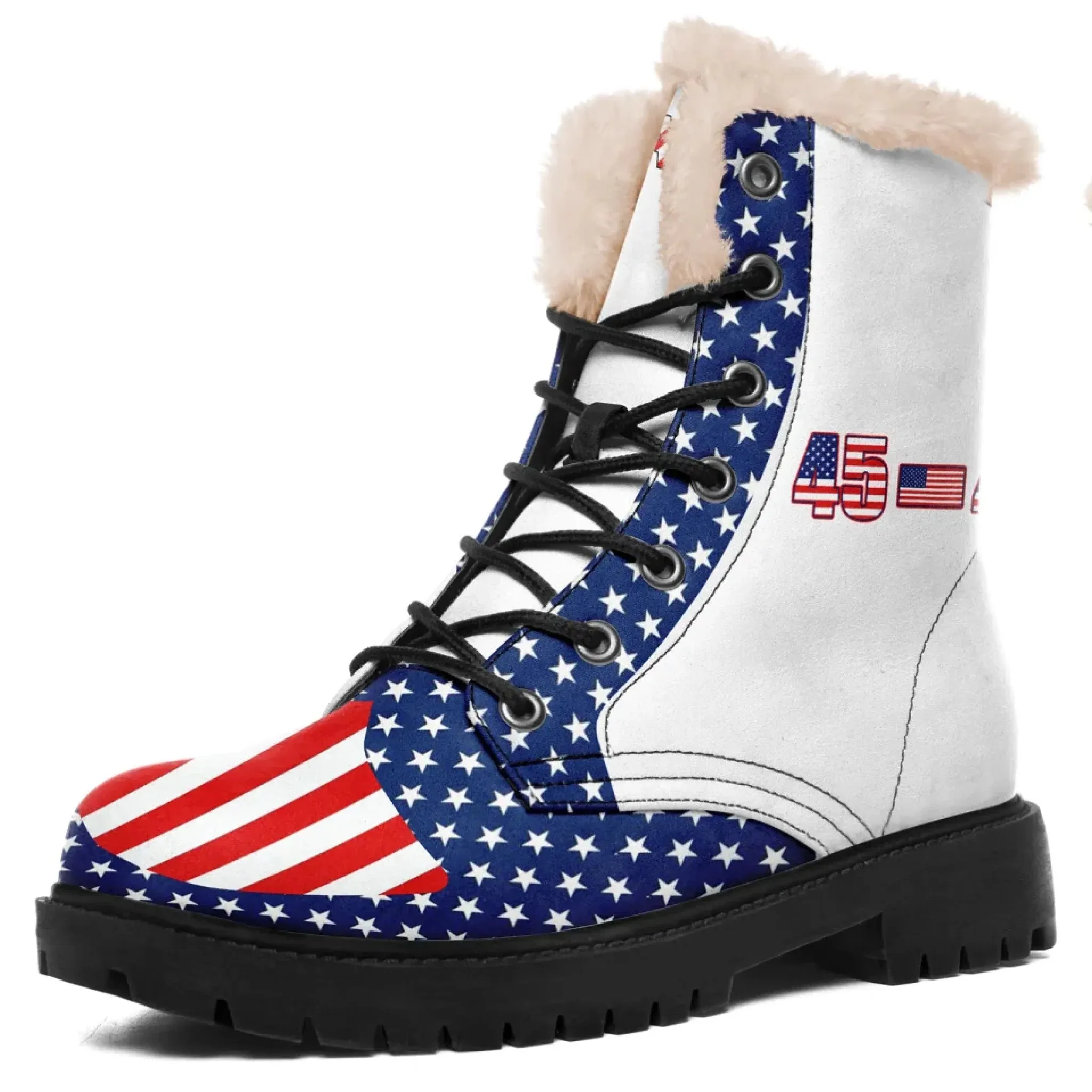 Personalized Trump 45-47 Boots, Custom Patriotic Boots, Pride Unisex Boots