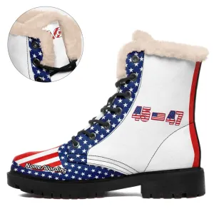 Personalized Trump 45-47 Boots, Custom Patriotic Boots, Pride Unisex Boots