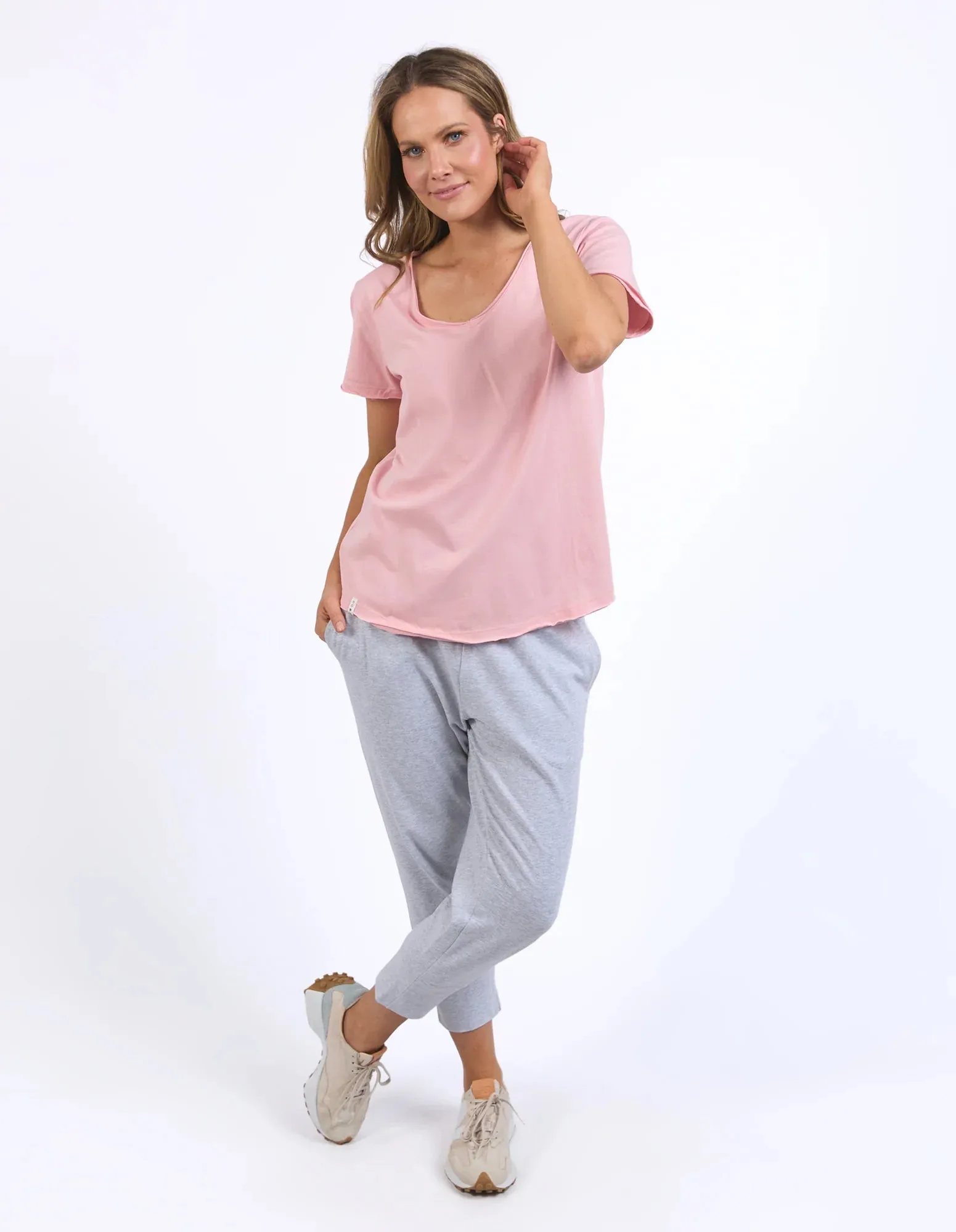 Pima V Tee - Blush Pink (Plus Size)