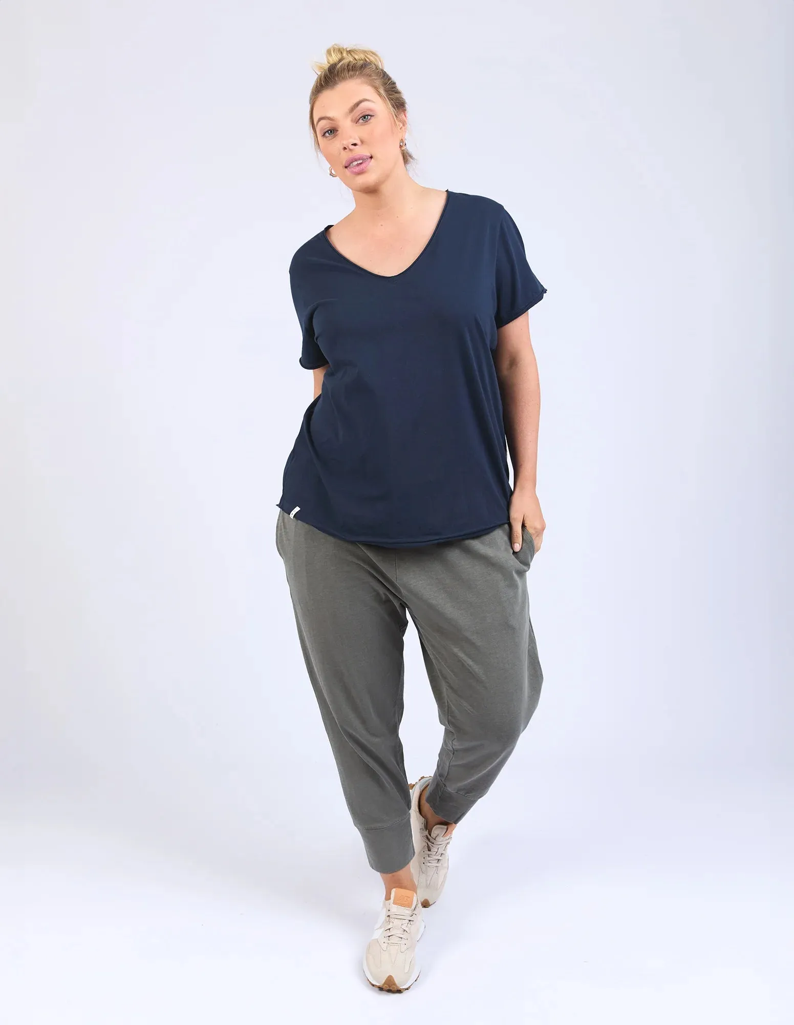 Pima V Tee - Navy