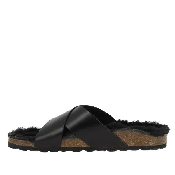 Plakton 101051 Black Cross strap Women's Sandals