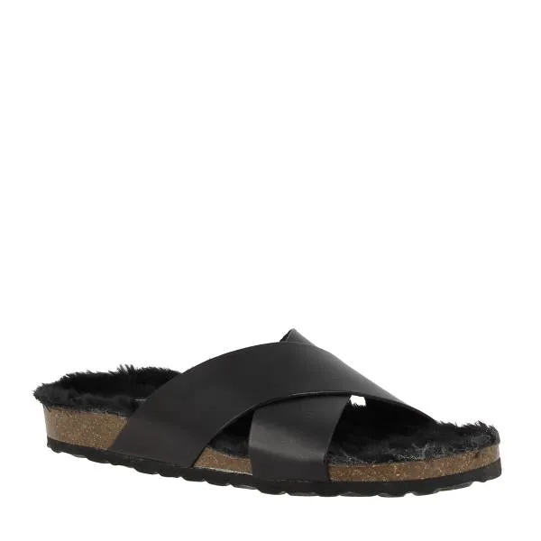 Plakton 101051 Black Cross strap Women's Sandals