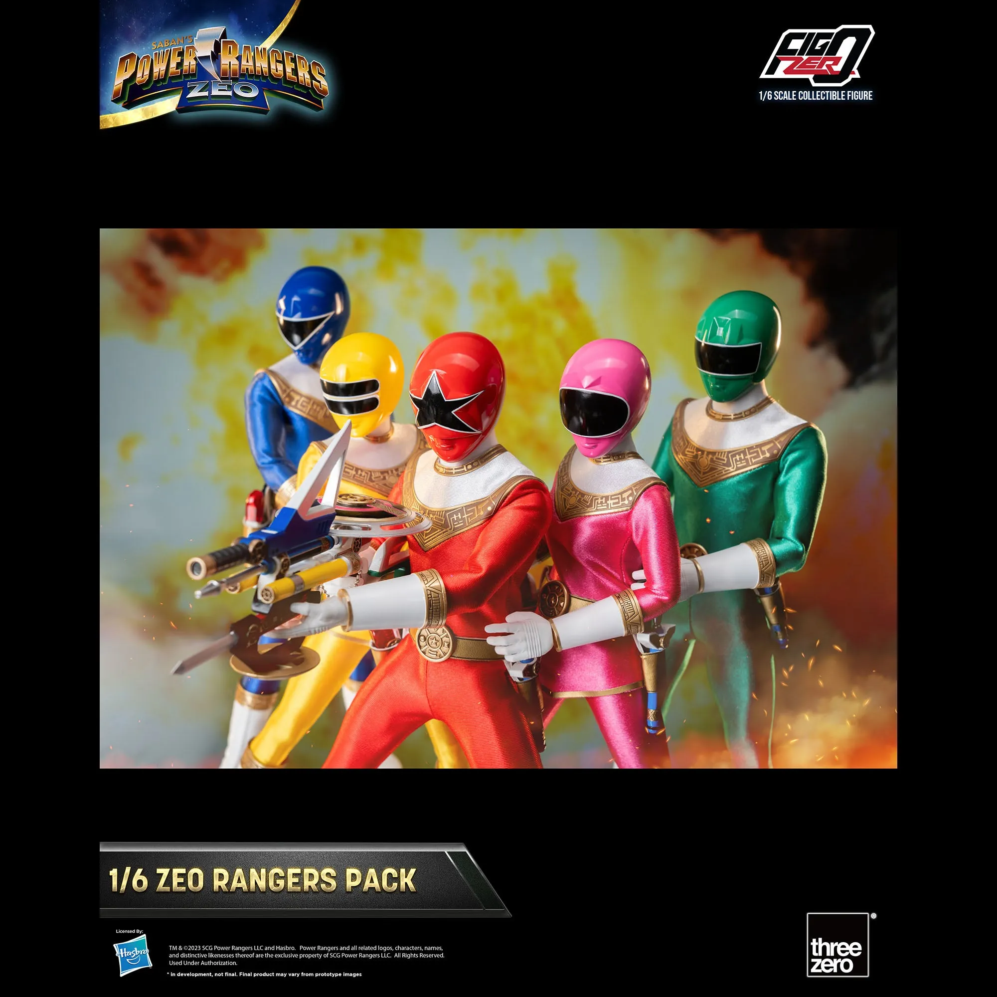 Power Rangers FigZero 1/6 Zeo Rangers Pack - Presale