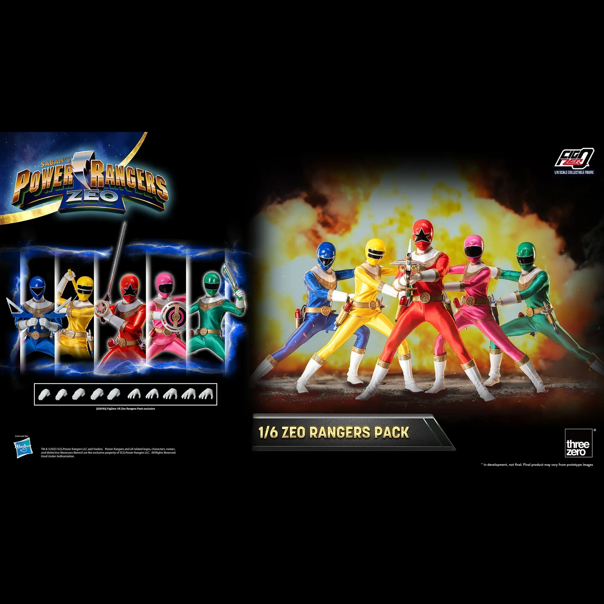 Power Rangers FigZero 1/6 Zeo Rangers Pack - Presale