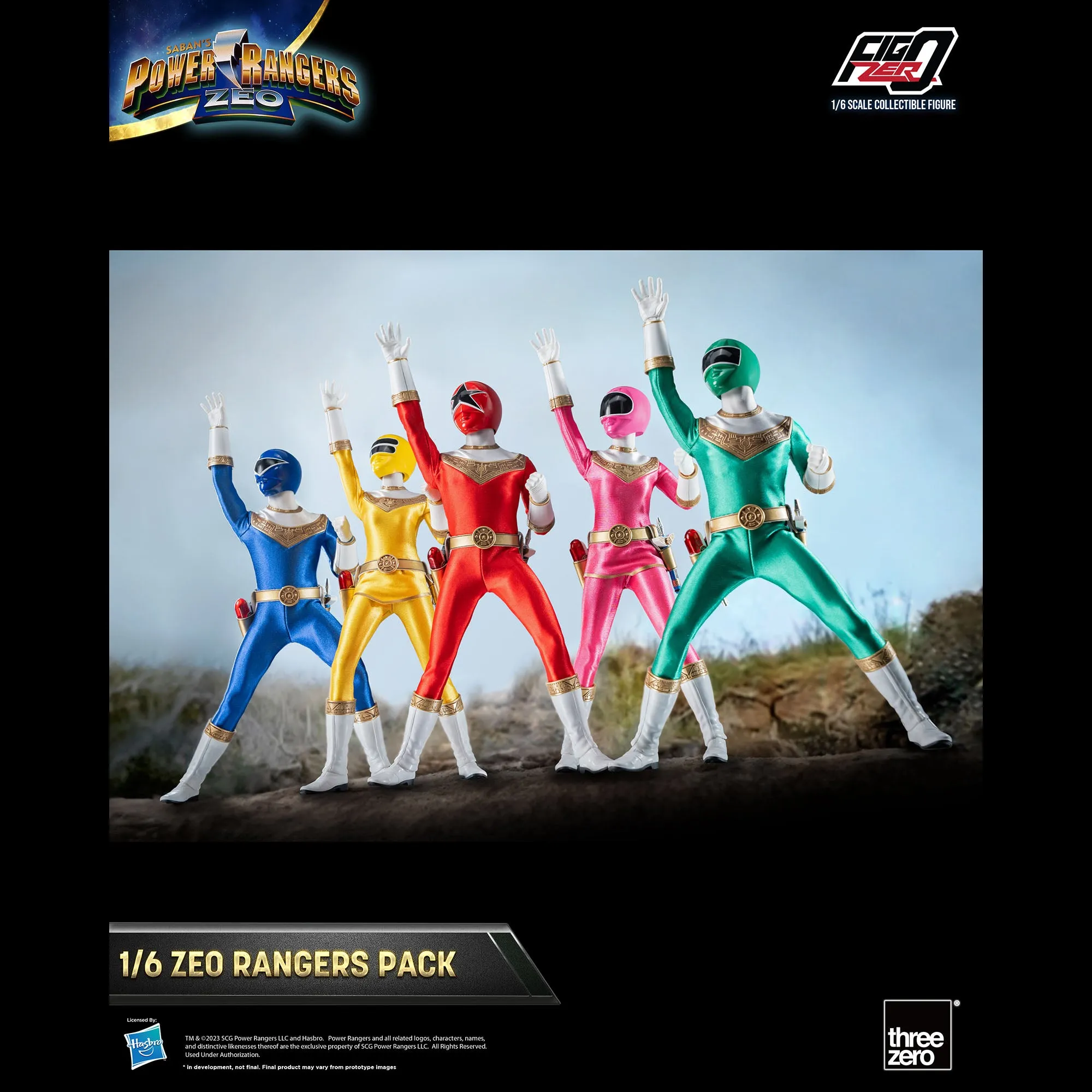 Power Rangers FigZero 1/6 Zeo Rangers Pack - Presale