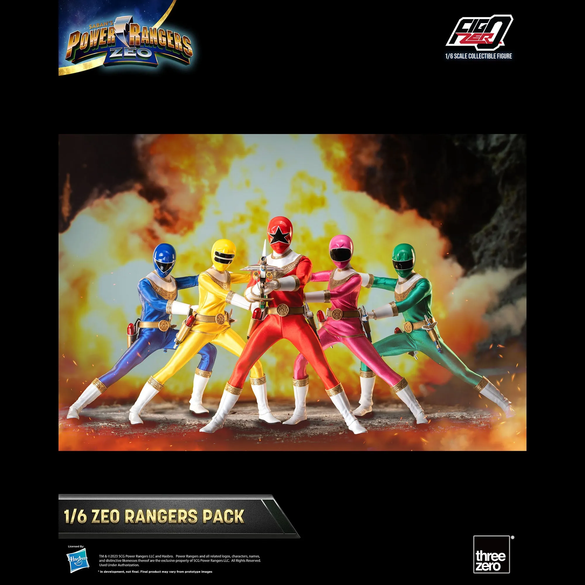 Power Rangers FigZero 1/6 Zeo Rangers Pack - Presale